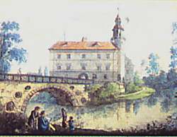 Zamek wg litografii z pocz. XIX wieku