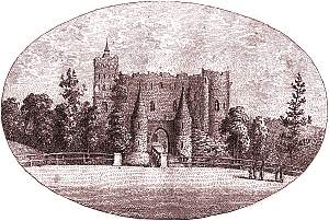 Zamek w XIX w.
